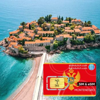 Sim Du Lịch Montenegro 15 Ngày Tốc Độ Cao